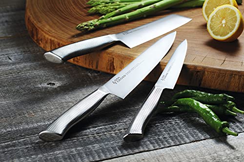 Dia-Cross by Chroma Zaku Giri 6" Stainless Steel Vegetable Knife - Razor Sharp Vegetable Knife, Chef's Knife, Chef's Vegetable Cleaver, Sharp Knives