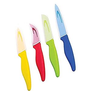 starfrit 092867-006-0000 set of 4 multipurpose knives, standard, multicolor