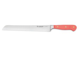 wÜsthof classic coral peach 9" double serrated bread knife