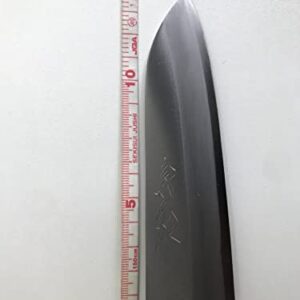 Goh Umanosuke Yoshihiro Small Santoku Knife, silver,brown