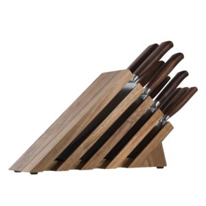 messermeister royale elite 11-piece next level block set - includes 6 speciality knives, 4 steak knives & knife block