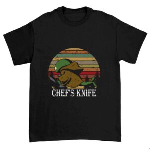 chef's knife tshirt multicolored
