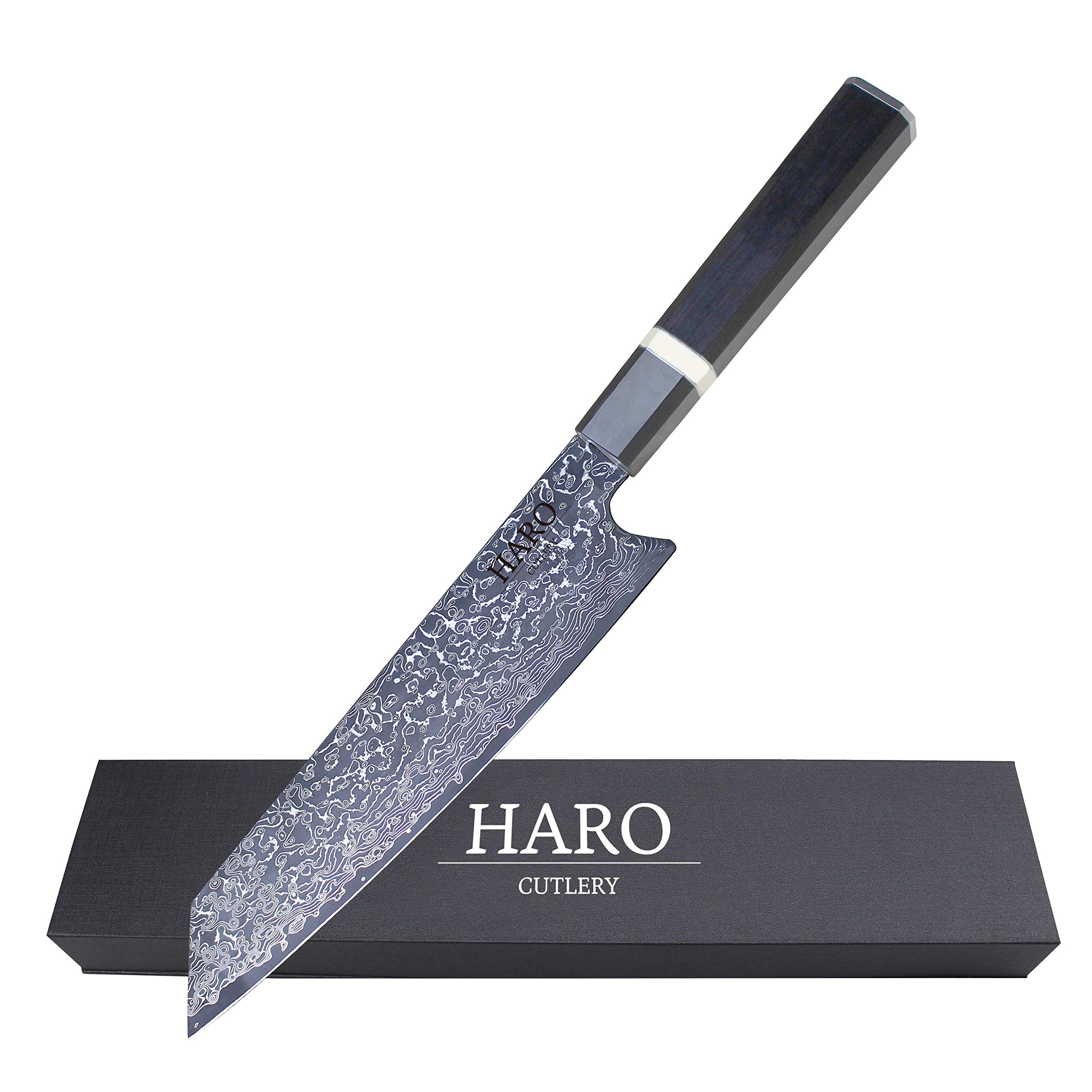 HARO CUTLERY Talon Series 8 Inch Chef Knife | Japanese Knife Kiritsuke Knife | Forged Damascus Knife | Professional VG10 Chef Knife | Japanese Kitchen Knife | Razor Sharp Chefs Knife