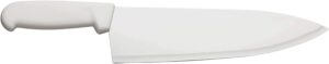columbia cutlery 10 inch white chef knife - commercial kitchen knife - save with a 3 or 6 pack (single chef knife)