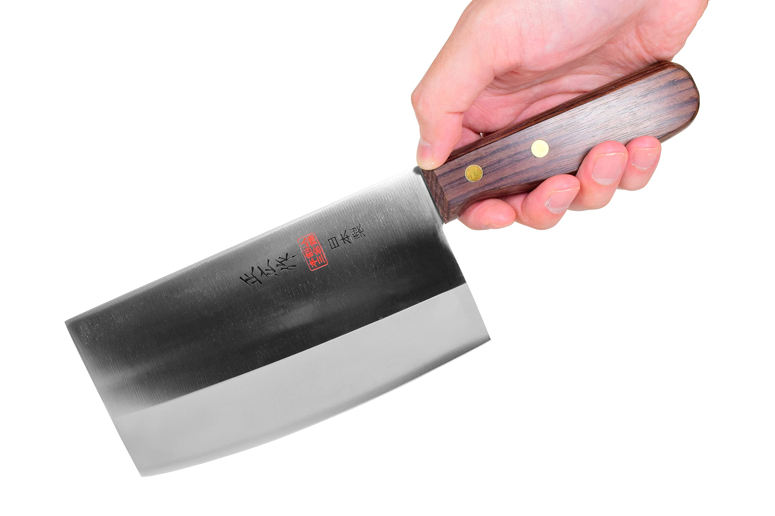 Seki Japan Masahiro Japanese Vegetable & Butcher Cleaver Knife, 175 mm (6.9 inch), Japanese 3 Layers Stainless Steel Kitchen Cutlery, Chef Knives with Natural Wood Handle, Japanese Kitchen Gifts