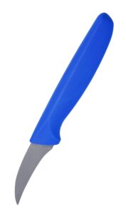 dairy blue 2” paring knife - sharp kitchen knife - ergonomic handle, pointed tip - color coded kitchen tools by the kosher cook