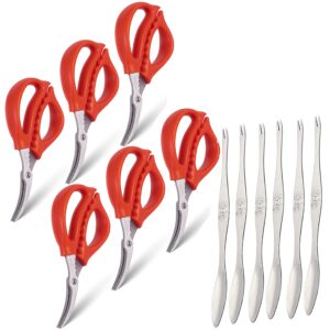 endurance stainless steel 6.1 inch seafood scissors 12 pcs