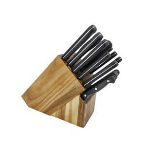 17-Piece Kitchen Cutlery Block Set Stainless Steel Chef Wood Professional 15276-NPF