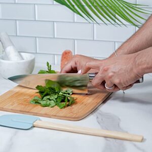 Chef Knife - 8 Inch Kitchen Knife with Stainless Steel Blade - Carving Knife for Meat and Vegetables - Knife for Kitchen - Professional Sharpness and Ergonomic Handle - Multipurpose Cooking Knife