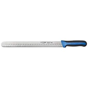 winco kstk-140 hollow ground slicer, 4″, silver/black/blue