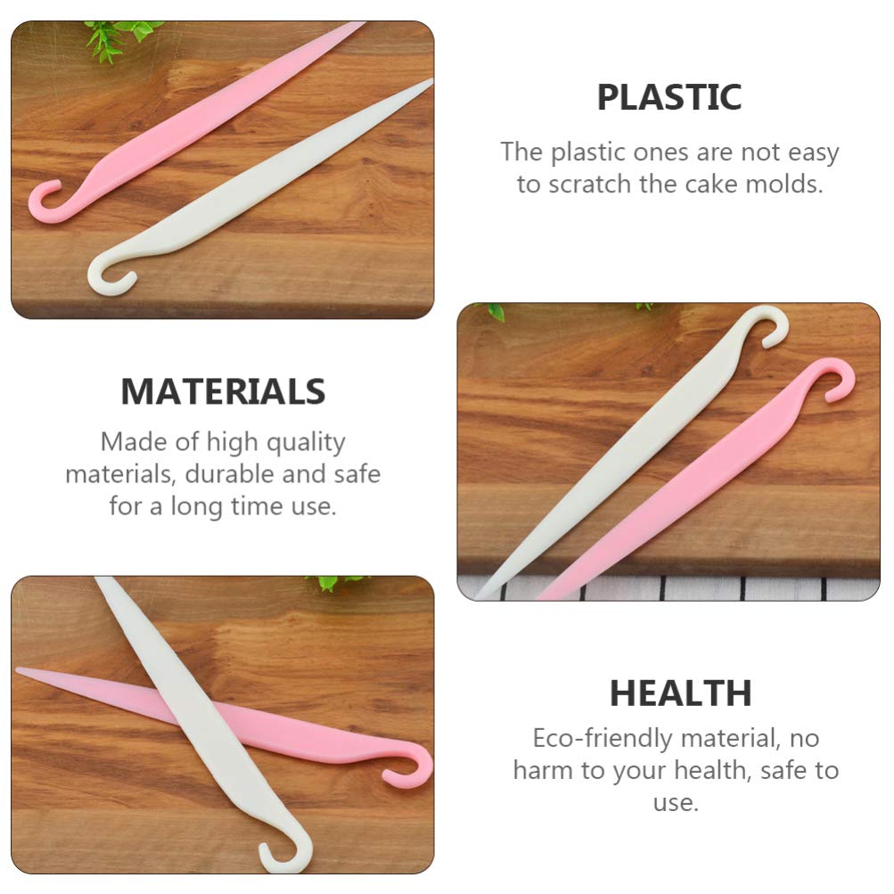 Plastic Spatulas Knife 20pcs Cake Stripping Knife Demolding Cutter Plastic Baking Tools Cake Scrapers Butter Cream Spreader Bakeware Fondant Decoration Bread Stripping Knives