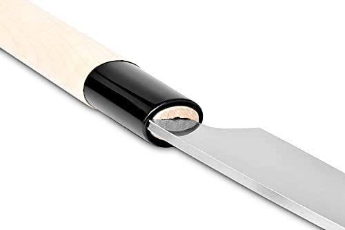 Seki Japan Japanese Seki SANBONSUGI Sushi Chef Knife, 420J2 Stainless Steel Sashimi Deba Knife, Wood Handle, 105 mm (4.1 in)