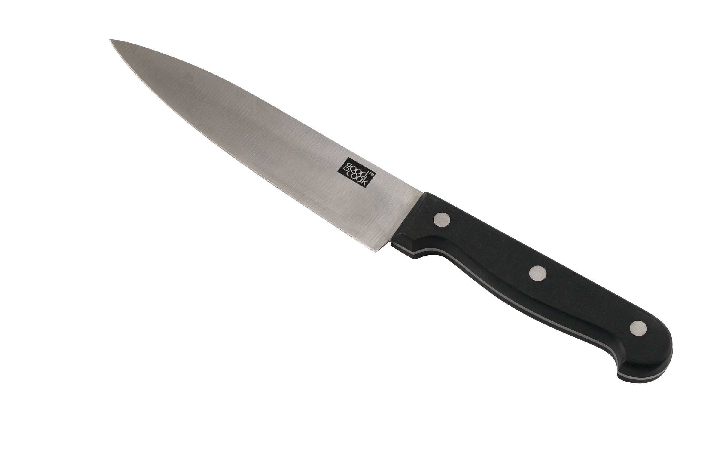 Good Cook 6-Inch Fine Edge Cook's Knife,Silver/Black