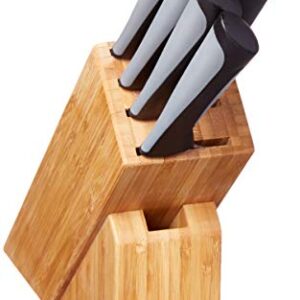 Kai PRO Luna 6-Piece Block Set, Kitchen Knife and Knife Block Set, Includes 8” Chef's Knife, 3.5” Paring Knife, 6” Utility Knife, 4” Citrus Knife & Honing Steel, Hand-Sharpened Japanese Kitchen Knives