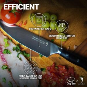 Chef Sac 8 Inch Chef Knife | Professional Chef Knife | Chefs Knife | Sharp Kitchen Knife | Chef Knife 8 Inch | Best Chef Knife | Chefs Knives | Chef Knife Professional