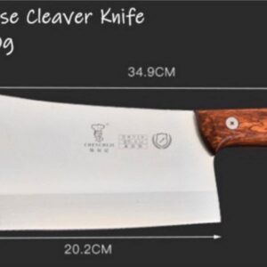 Non-Stick Coating Blade with Anti-Slip Wooden Handle Chinese Chopping Chef Butcher Cleaver Knife