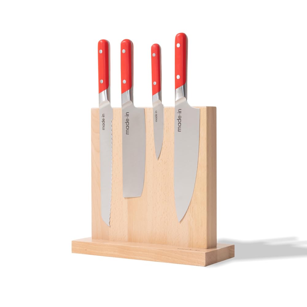 Made In Cookware - Knife Block - Italian Beechwood - Crafted in Italy