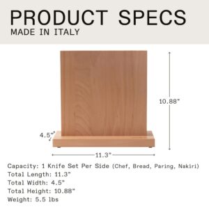 Made In Cookware - Knife Block - Italian Beechwood - Crafted in Italy