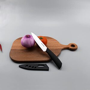 Kitchen Ceramic Knife Set Professional Knife With Sheaths, Super Sharp Rust Proof Stain Resistant (6" Chef Knife, 5" Utility Knife, 4" Fruit Knife, 3" Paring Knife, One Peeler)