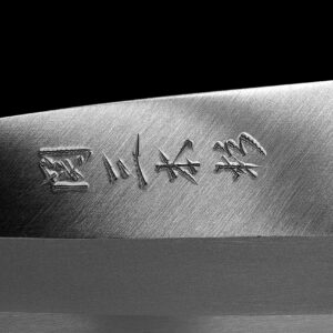 Seki Japan Japanese Seki SANBONSUGI Sushi Chef Knife, Stainless Steel Sashimi Deba Knife, Magnolia Wood Handle, 150 mm (5.9 in) for Left-Handed