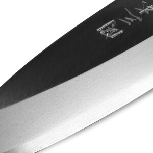 Seki Japan Japanese Seki SANBONSUGI Sushi Chef Knife, Stainless Steel Sashimi Deba Knife, Magnolia Wood Handle, 150 mm (5.9 in) for Left-Handed