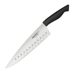 ergo chef prodigy series chef’s knife with hollow ground edge, 10-inch