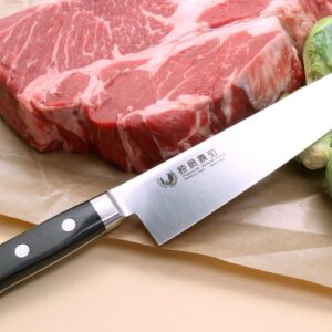 Yoshihiro INOX Aus-10 Stain-Resistant Steel Ice Hardened Gyuto Chefs Knife (9.5'' (240mm))