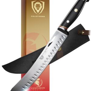 Dalstrong Butcher Knife - 10 inch - Centurion Series -G10 Handle Meat Kitchen Knife - Razor Sharp Bundle with Honing Rod - 8 inch - Centurion Series G10 Handle Kitchen Utensils