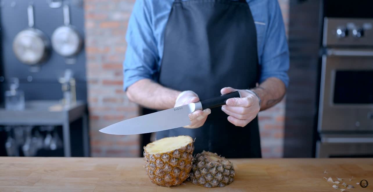 Babish High-Carbon German Steel Chef and Santoku Knife Set