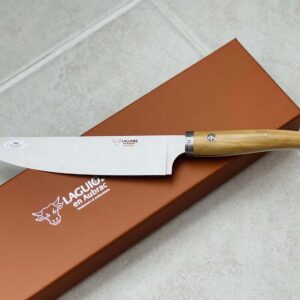 Laguiole en Aubrac Cuisine Gourmet Stainless Fully Forged Steel Made In France Cook's Chef 's Knife, 8-in / 20.3cm (Boxwood Handle)