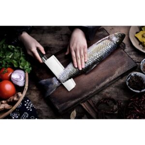 MiHerom 7" Razor Sharp Meat Cleaver and Vegetable Kitchen Knife,Nakiri Knife for Home and Kitchen