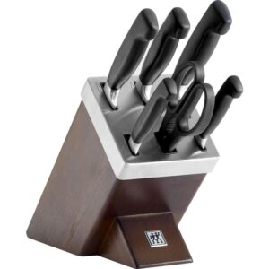 zwilling j. a. henckels knife block set, stainless steel