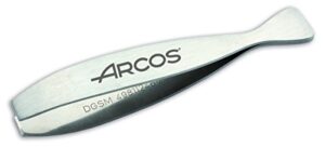 arcos fish pincer 4 inch nitrum stainless steel. series gadgets. remove almost any fish bone when preparing fish in fillet or other variations. color grey.
