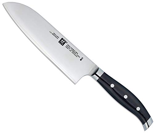 Zwilling J.A. Henckels Twin Cermax 7-Inch Santoku Knife, Black