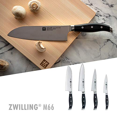 Zwilling J.A. Henckels Twin Cermax 7-Inch Santoku Knife, Black