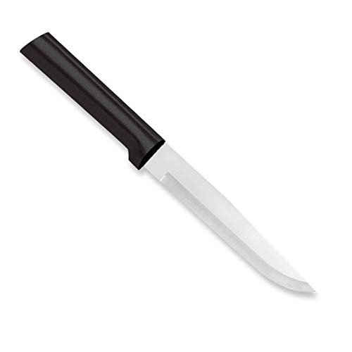 RADA Stubby Butcher Knife – Stainless Steel Blade With Black Stainelss Steel Resin Handle, Pack of 2