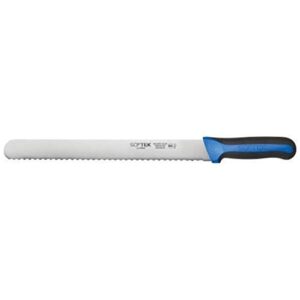 winco sof-tek, 12" wavy edge slicer, straight, soft grip handle