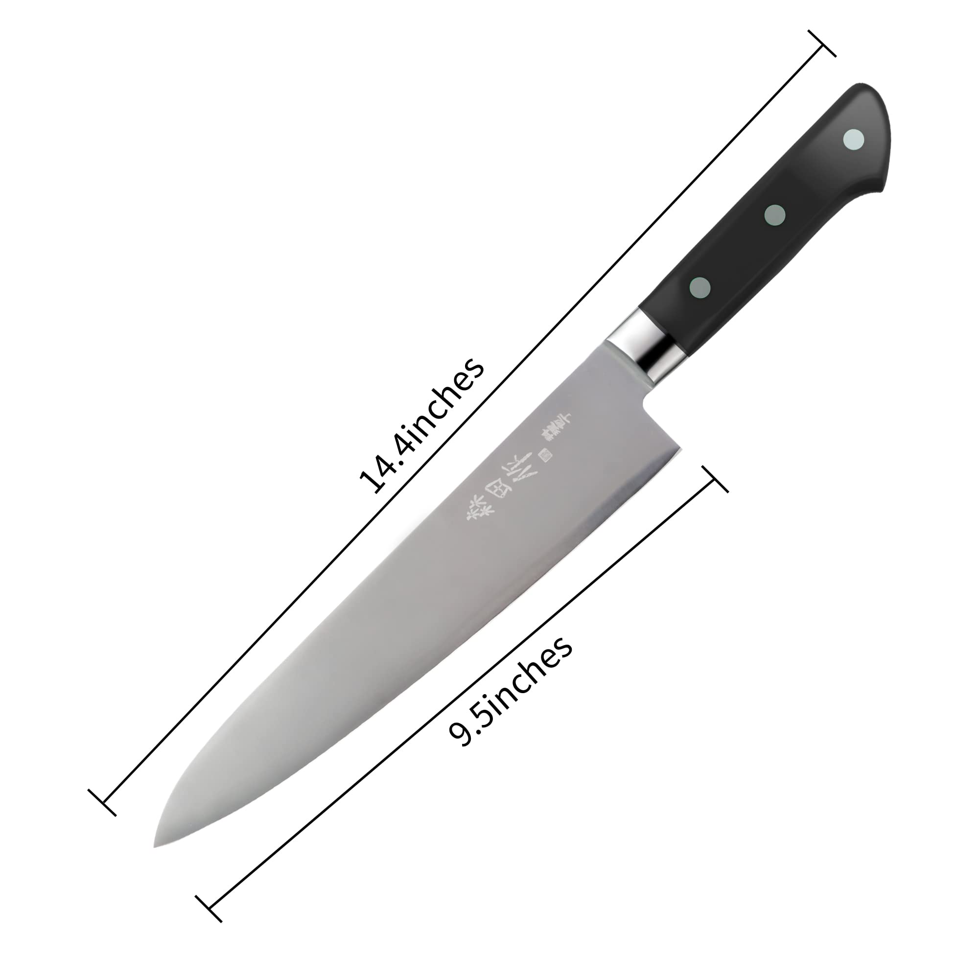 CHUYIREN 2 Pcs Japanese Chef Knife 9.5 inches, Professional Gyuto Chef Knife, Sharp Sashimi Knife with Ergonomic Handle, Sushi Knife