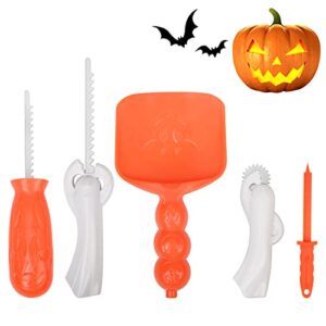 kalafun halloween pumpkin carving kit - halloween pumpkin carving tools heavy duty pumpkin carving set for kids