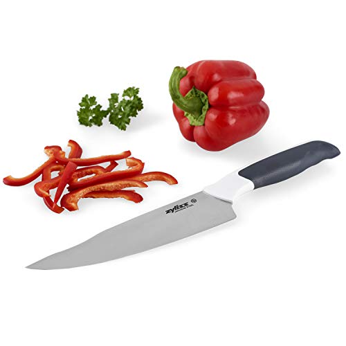 Zyliss E920210 Comfort Chef Knife | 18.5 cm/7.25 Inch | Japanese Stainless Steel | Black/White | Kitchen Knife | Dishwasher Safe | 5 Year Guarantee