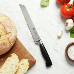 Zwilling Four Stars Bread knife, Silver/Black