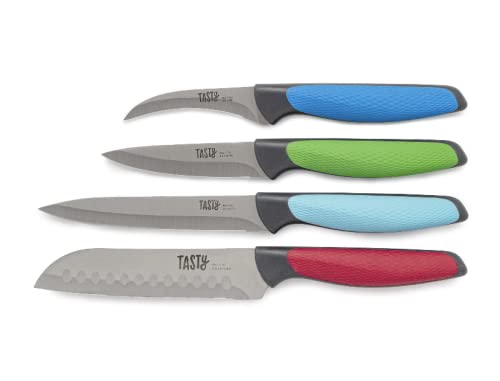 EPOCA INTERNATIONAL Tasty 4 Piece Utility Knife Set Stainless Steel