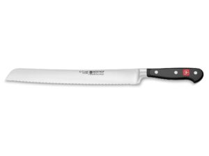 wusthof classic bread knife, one size, black, stainless steel