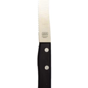 The Kosher Cook Black Spreading Knife - 4.5” Serrated Spreading Kitchen Knife - Color Coded Kitchen Tools