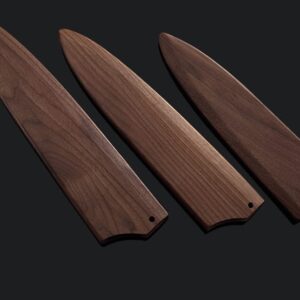 KMZ KITCHEN Wooden Saya Cover Blade Protector for Gyuto Knives 210mm 240mm 270mm (240mm/9inch)