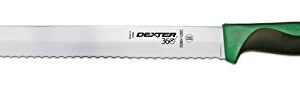 Dexter 12" Scalloped Slicer, Green Handle