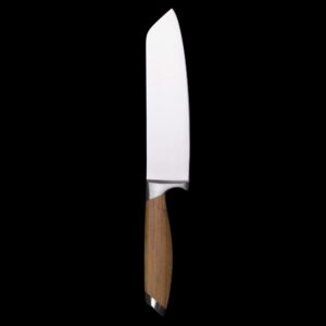 Schmidt Brothers - Bonded Teak 5" Santoku Knife, High-Carbon German Stainless Steel Multipurpose Kitchen Cutlery