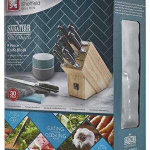 RICHARDSON SHEFFIELD V Sabatier 9pc, 9 Piece Knife Block, Black