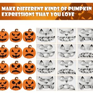 Halloween Pumpkin Carving Kit, Stainless Steel Pumpkin Carving Tools with Rubber Hammer, Safe Halloween Carving Kit for Kids Adults