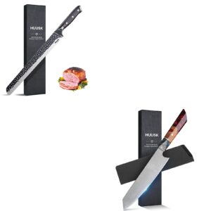 huusk premium slicing knife bundle with professional meat cutting knife